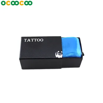 100/csomag Tetoválás Klip Kábel Ujjú Gép, Zsák Ellátási Eldobható Kiterjed Táskák Tetováló Gép Szakmai Tartozék Kék
