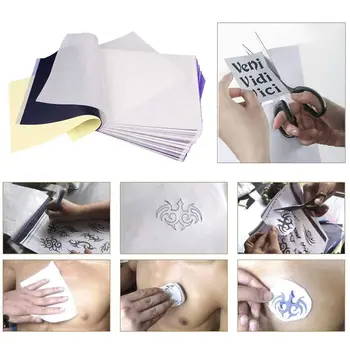 10db Tetoválás Transzfer Papír Tetoválás át a Gép Tartozékok Tetoválás Termikus Fénymásoló Stencil Papírokat Tetoválás Papír A4-es Méret