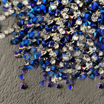 1440pcs Microbead Culet Gyémánt crystal Nail Art glitter/ Mini kristály Fém AB kő Köröm design art dekoráció strassz