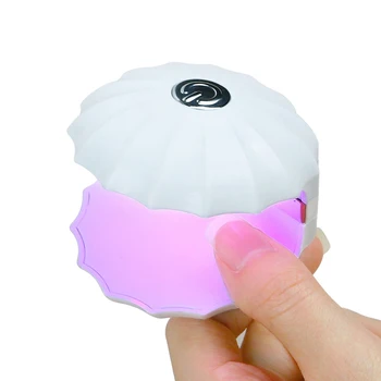 18W Hordozható Mini Shell Köröm Szárító Lámpa USB UV LED Lámpa Köröm a Köröm Szárítás Gél lengyel Manikűr Eszköz