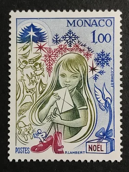 1db/Set Új Monaco Bélyeg 1978 Karácsonyi Lány Gravírozás, Bélyegző MNH