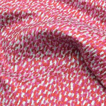 2021 új divat Leopárd mintás jacquard szövet kabát, ruha telas por metrók patchwork tecido tissu au méter vestidos vestido
