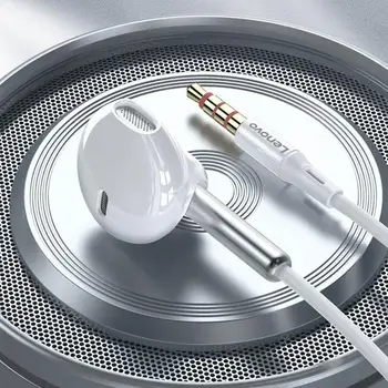 3,5 mm-es Vezetékes Fülhallgató Könnyű Nehéz Basszus Wire Control In-ear Fülhallgató Mikrofon zajcsökkentési Fejhallgató a Lenovo XF06