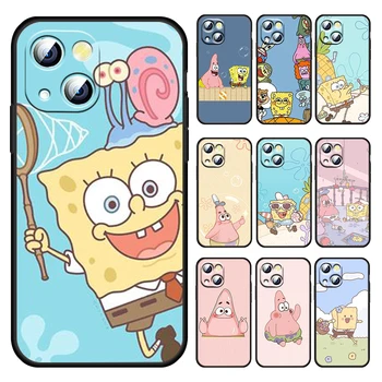 Anime Sárga tengeri lények Apple iPhone 13 12 11 Pro mini XS MAX XR X 7 8 6 5-ÖS Plus Szilikon Puha Fekete Telefon Esetében