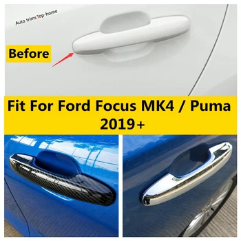 Autó kilincset Elkapni Sapka Takarja Trim ABS Króm / Szénszálas Nézd Külső Tartozékok Ford Focus MK4 / Puma 2019 - 2021