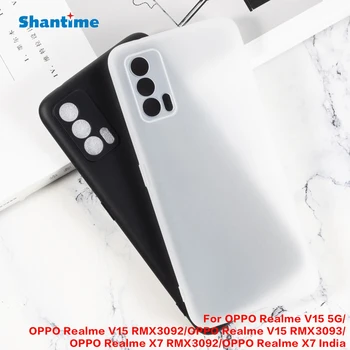 Az OPPO Realme V15 5G V15 RMX3092 Gél Puding Szilikon Telefon Védő Vissza Shell OPPO Realme X7 India Puha TPU Esetben