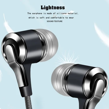 Fülhallgató, 3,5 mm-es In-Ear 1,2 m-es Vezetékes Vezérlés Sport Fülhallgató, Vezetékes Fejhallgató A Huawei Xiaomi Megtiszteltetés, Okostelefon, Mikrofon