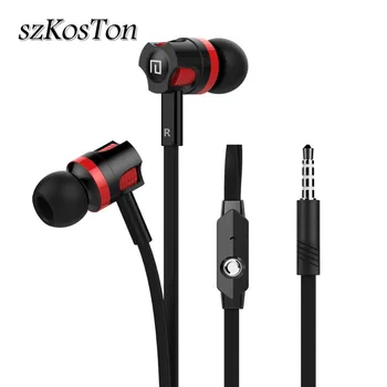 Fülhallgató, 3,5 mm-es Jack Fülhallgató HIFI Fülhallgató, Mikrofon Sport Meizu Sony Xiaomi Huawei Telefon Bass Kihangosító Gaming Headset