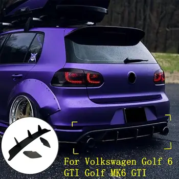 Hátsó Lökhárító Ajak Csomagtartó Spoiler, Hátsó Diffúzor Védő Volkswagen VW Golf 6 GTI Golf MK6 Fekete Autó Stílus