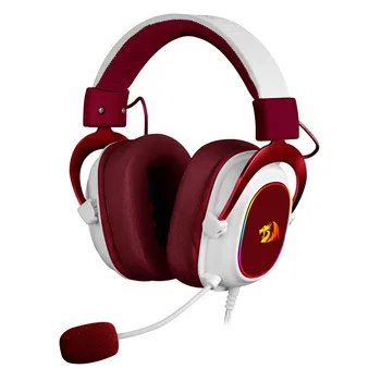 Redragon Zeusz-X RGB Vezetékes Gaming Headset - 7.1-Es Térhatású Hang Multi Platform Piros Fejhallgató USB Powered PC/PS4/NS