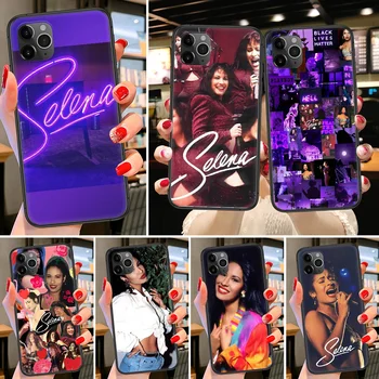 Selena quintanilla Telefon tok iphone SE 2020 6 6 7 8 11 12 13 Mini Plus X XS XR Pro Max black 3D alapok tpu vissza luxus
