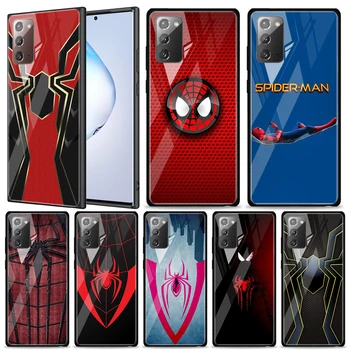 Spider Man Logó Edzett Üveg Samsung Galaxy Note 20 Ultra 10 9 8 Plusz Lite A70 A50 A40-A20 A30-As A10-Es Telefon Esetében