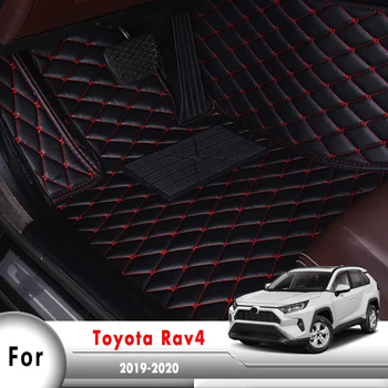 Szőnyegek Autó Szőnyeg Toyota Rav4 XA50 50 2019 2020 Automatikus Belső Terjed Tartozékok Vízálló Védeni Szőnyegek Bőr Rav 4
