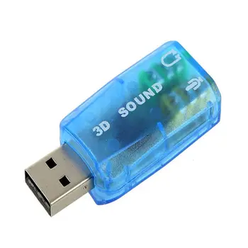 USB-Mikrofon, 3,5 mm-es Fejhallgató Jack Sztereó Headset, 3D-s hangkártya Audio Adapter PC