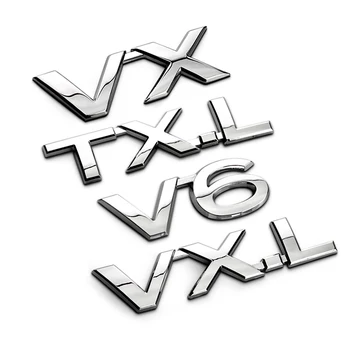 V6 VX VXL TXL TX-L VX-L Fém Cink Ötvözet Autó Stílus Beszerelés Embléma Jelvény 3D Matrica Kisütési Kapacitás Mark Toyota Prado