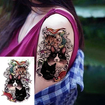 Vízálló Ideiglenes Tetoválás Matrica Kombináció Állat Páva Szeme Hamis Tetoválás Flash Body Art Tatto a Lány Női Férfi Gyerek