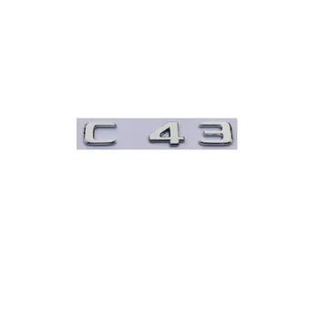 Új Chrome-ABS Hátsó Csomagtartó Leveleket Jelvények, Jelvény Jelkép Emblémák Matricát Mercedes Benz C43 AMG 2017+