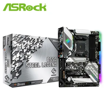 új, eredeti ASRock B550 Acél Legenda alaplap B550 Socket AMD AM4 CPU DDR4 SATA3, 1 Ultra M. 2 USB 3.1 HDMI ATX
